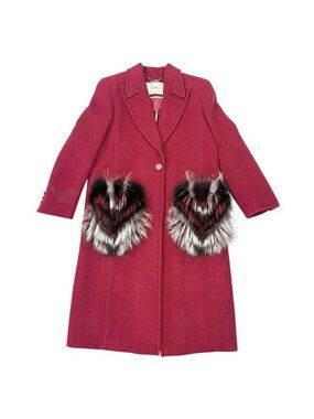 Fendi Wool Jacket Red